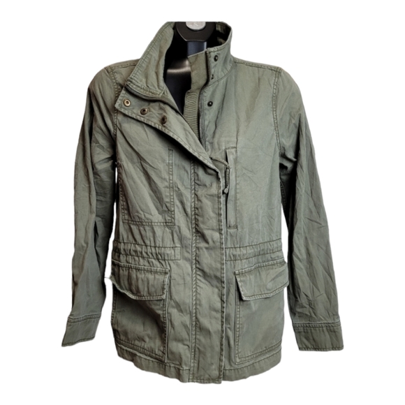 Madewell Passage Jacket surplus military-inspired field jacket khaki green coat - Picture 2 of 16